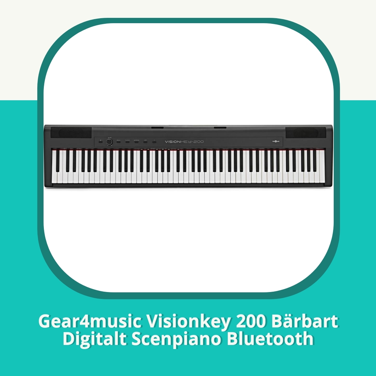 Recension af Gear4music Visionkey 200 Bärbart Digitalt Scenpiano Bluetooth