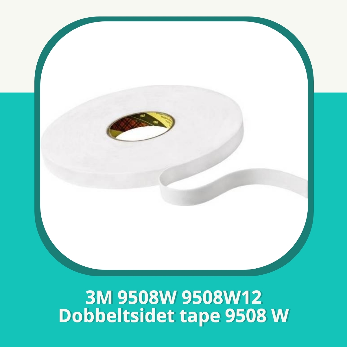Anmeldelse af 3M 9508W 9508W12 Dobbeltsidet tape 9508 W
