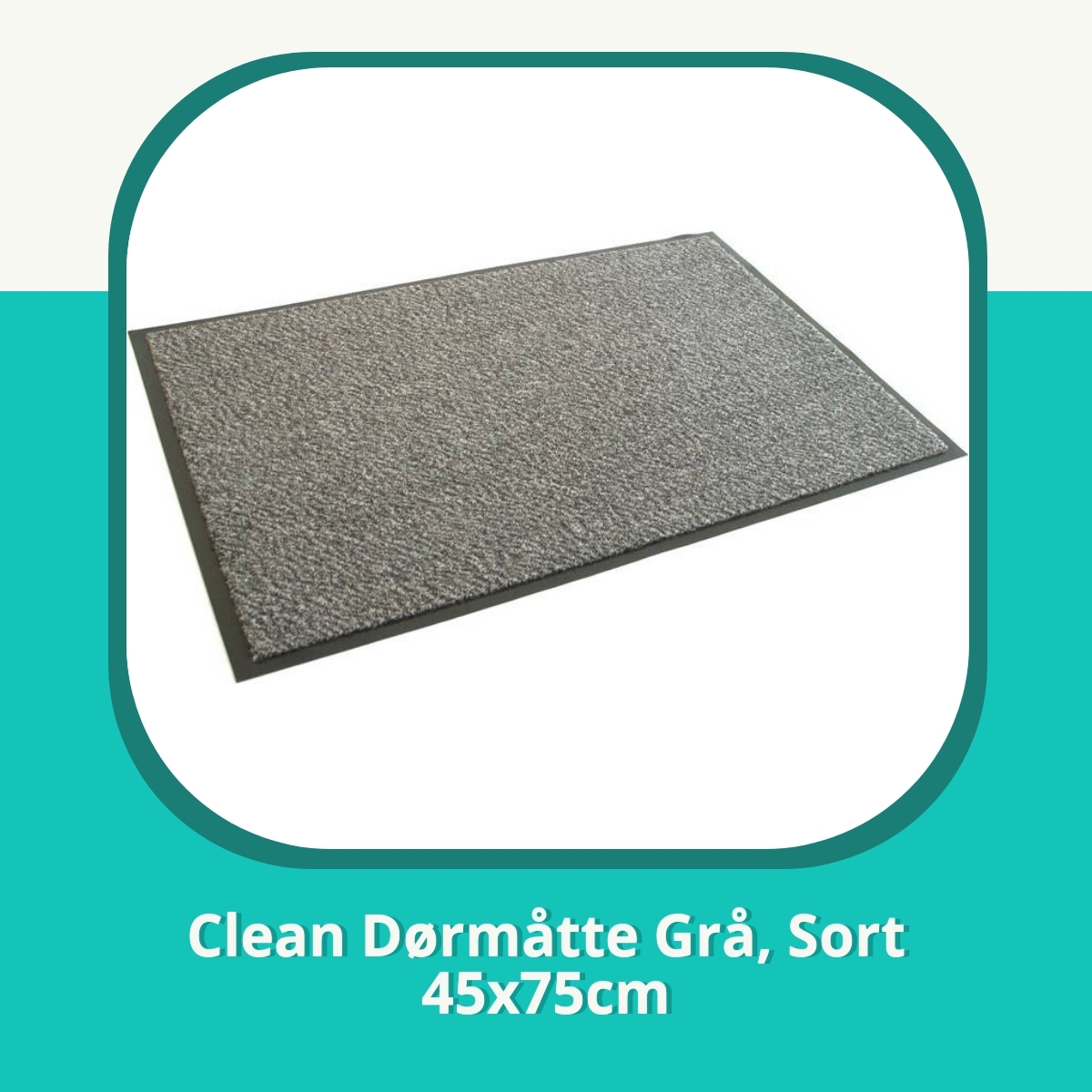 Anmeldelse af Clean Dørmåtte Grå, Sort 45x75cm