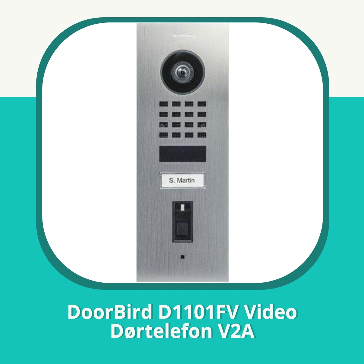 Anmeldelse af DoorBird D1101FV Video Dørtelefon V2A