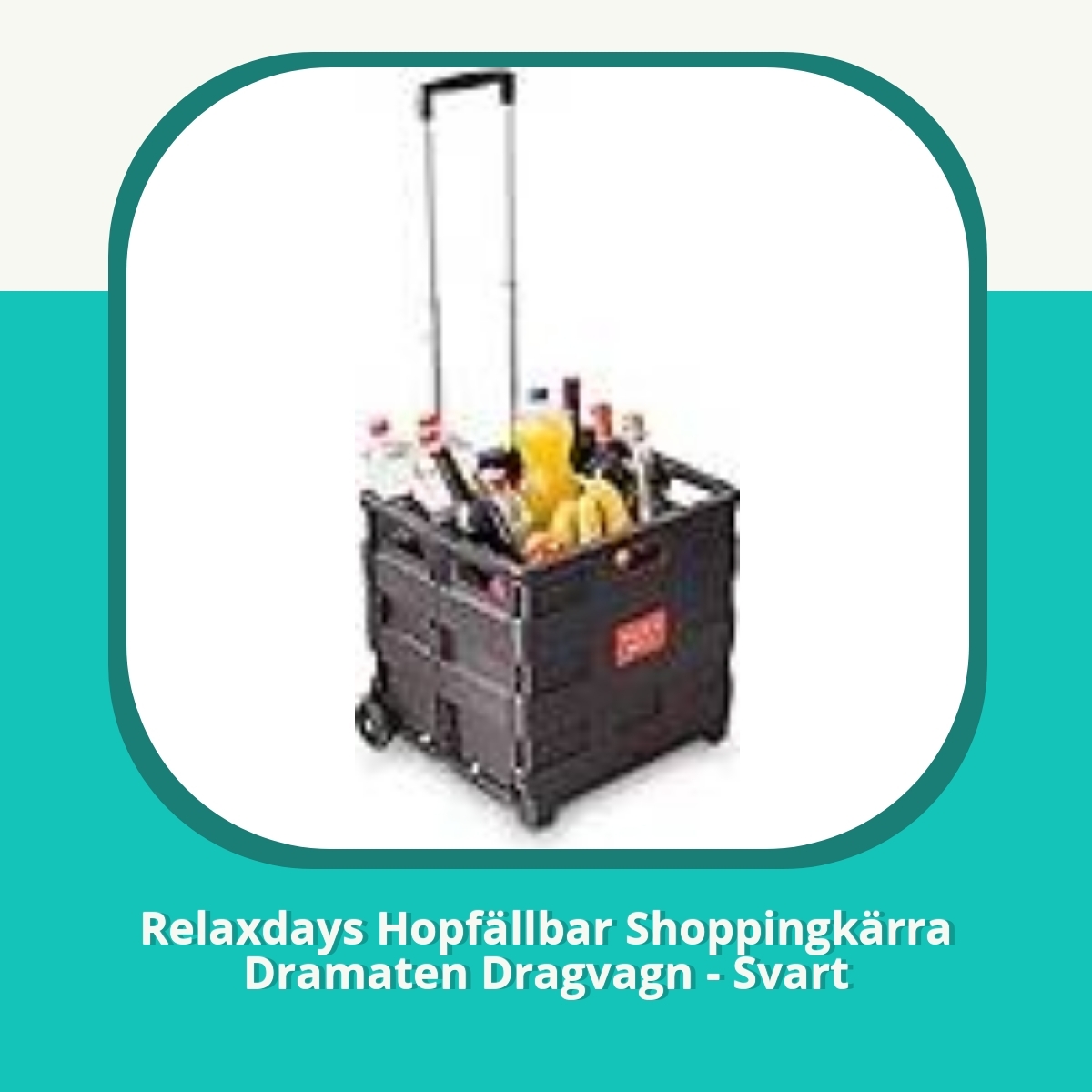 Recension af Relaxdays Hopfällbar Shoppingkärra Dramaten Dragvagn - Svart