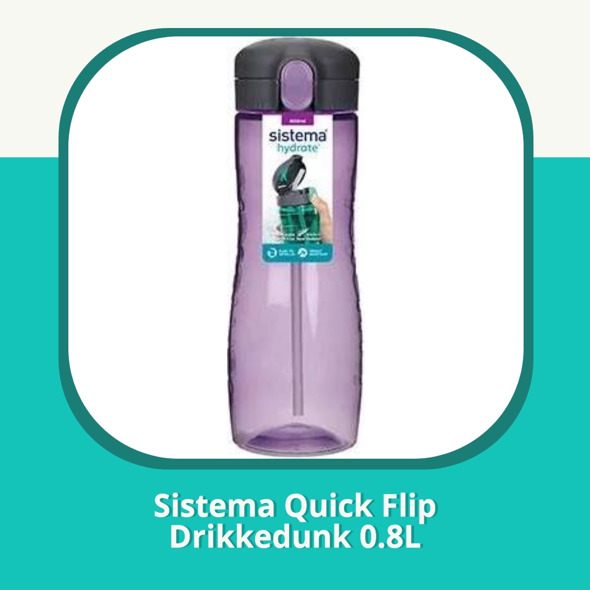 Anmeldelse af Sistema Quick Flip Drikkedunk 0.8L