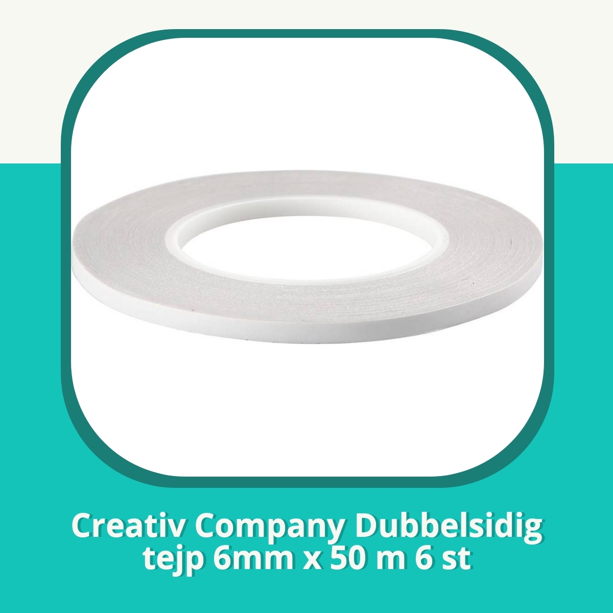 Recension af Creativ Company Dubbelsidig tejp 6mm x 50 m 6 st