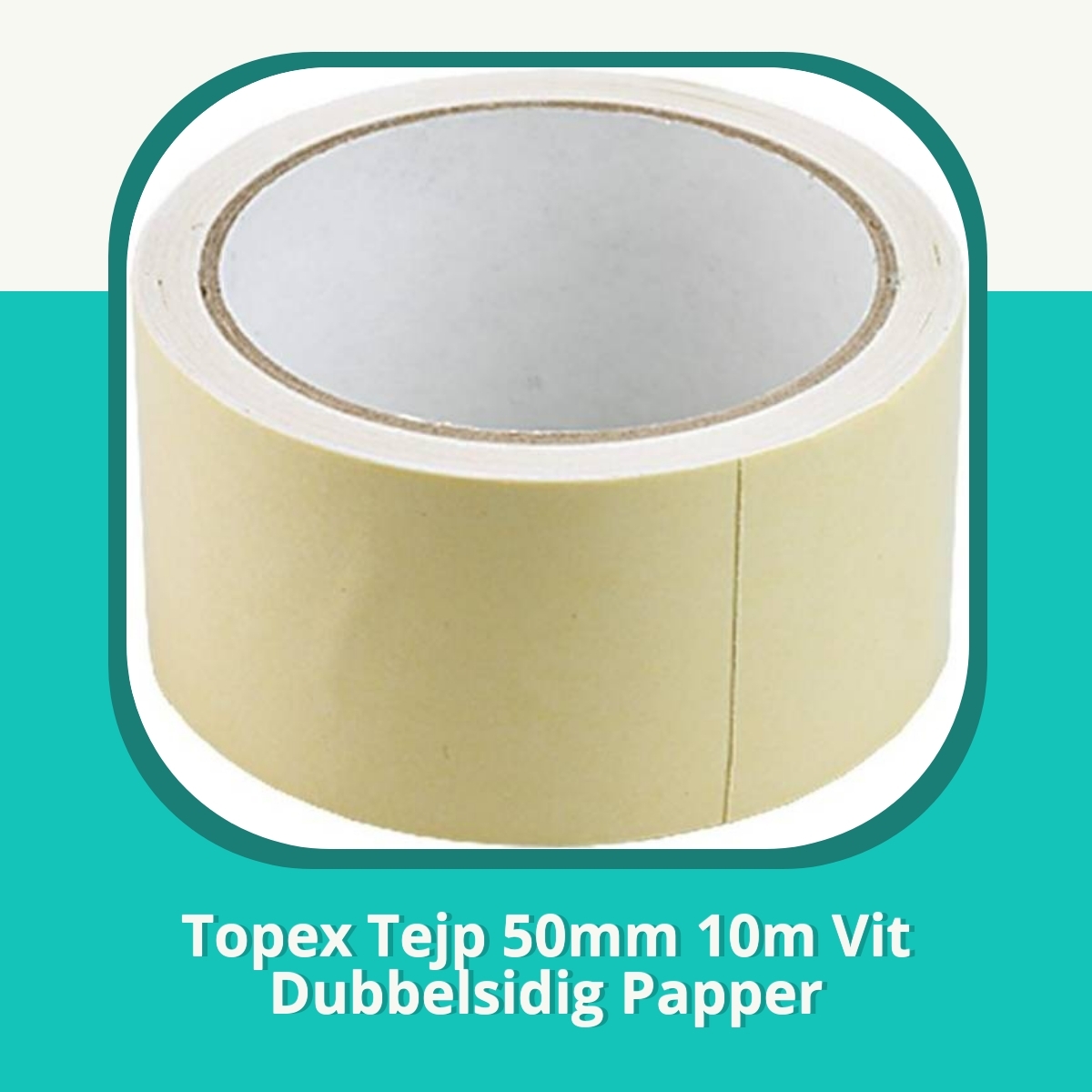 Recension af Topex Tejp 50mm 10m Vit Dubbelsidig Papper