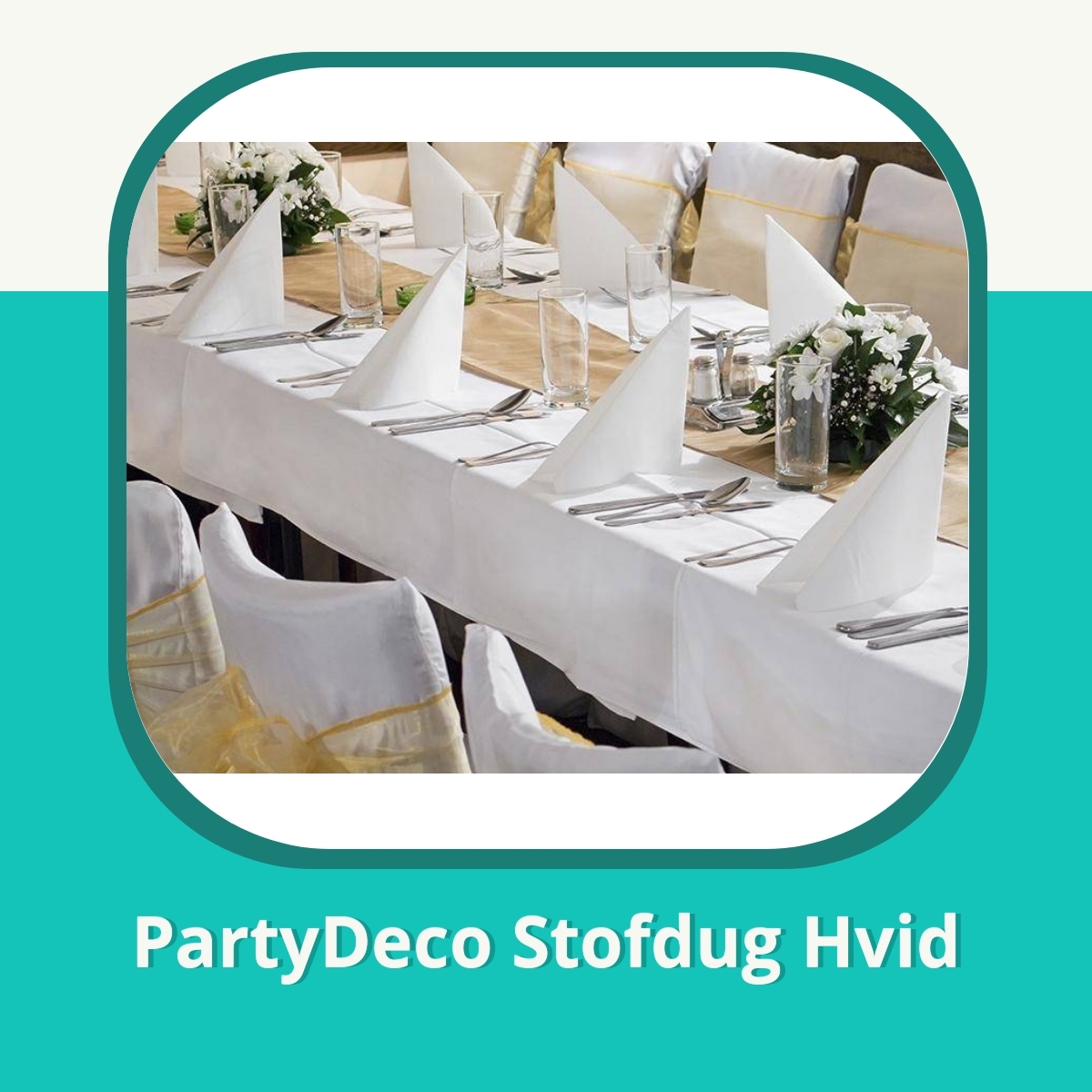 Anmeldelse af PartyDeco Stofdug Hvid