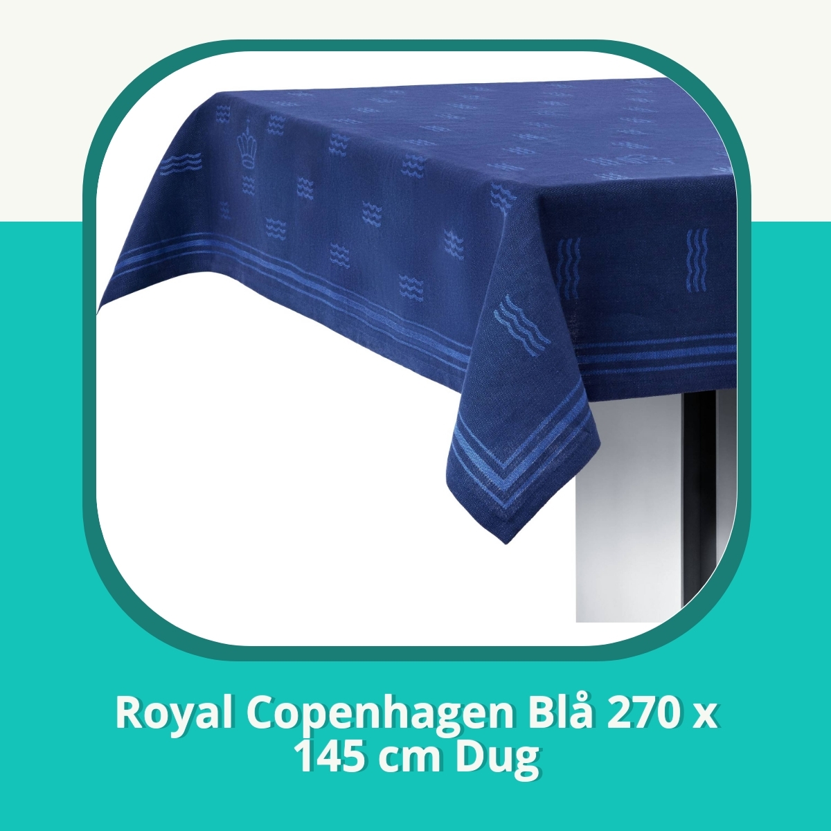 Anmeldelse Royal Copenhagen Blå 270 x 145 cm Dug
