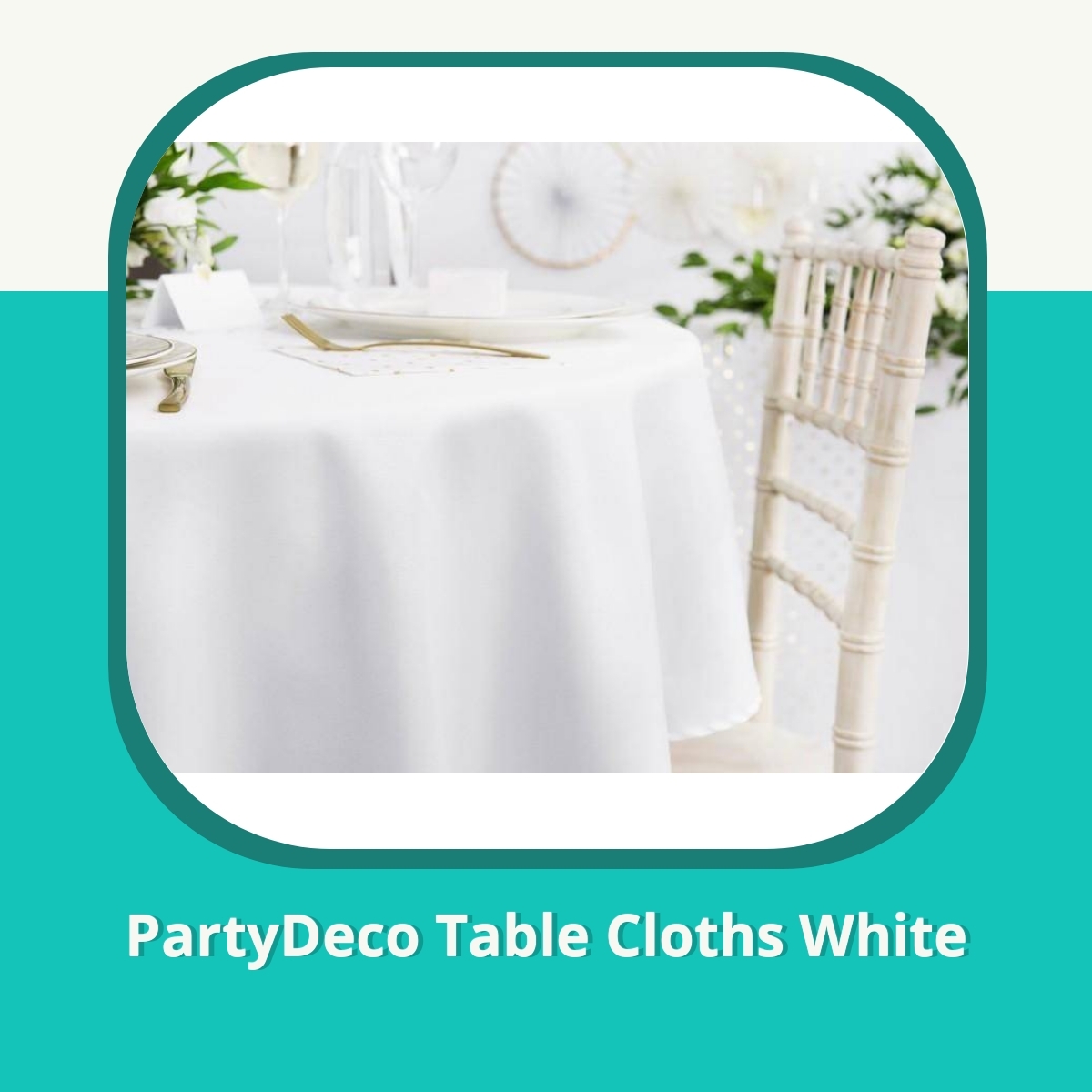 Anmeldelse af PartyDeco Table Cloths White