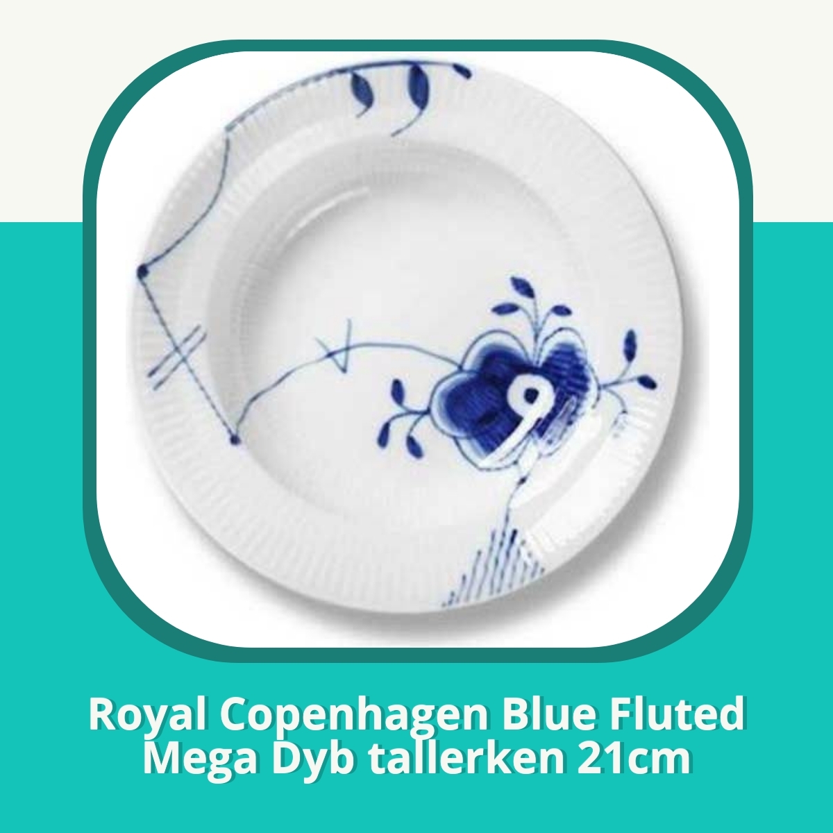 Anmeldelse af Royal Copenhagen Blue Fluted Mega Dyb tallerken 21cm
