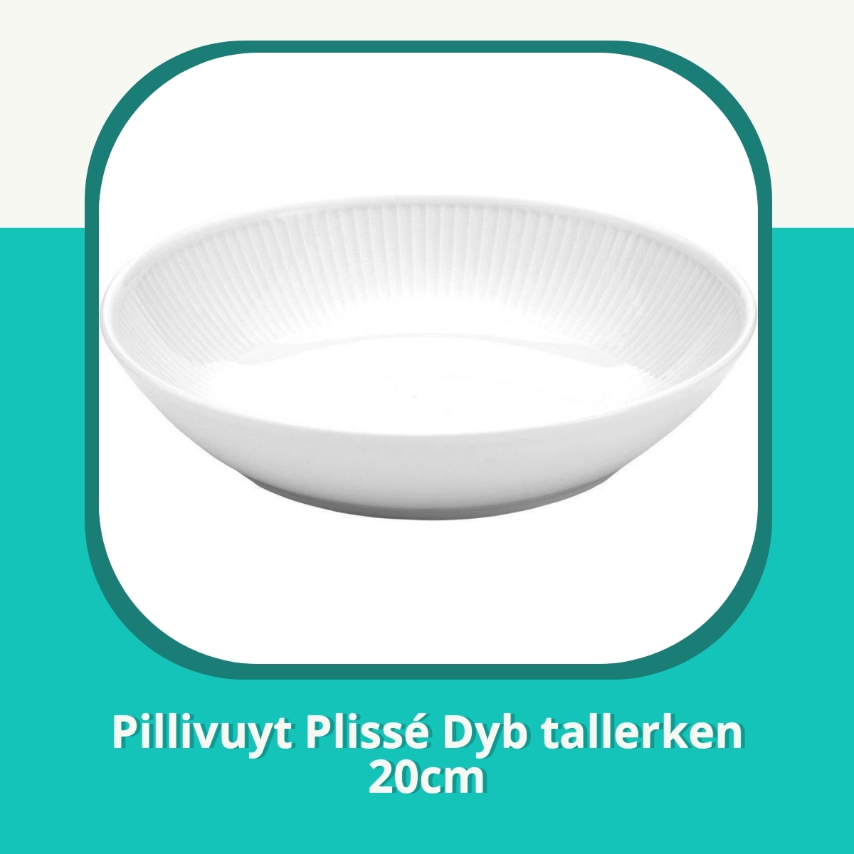 Anmeldelse af Pillivuyt Plissé Dyb tallerken 20cm