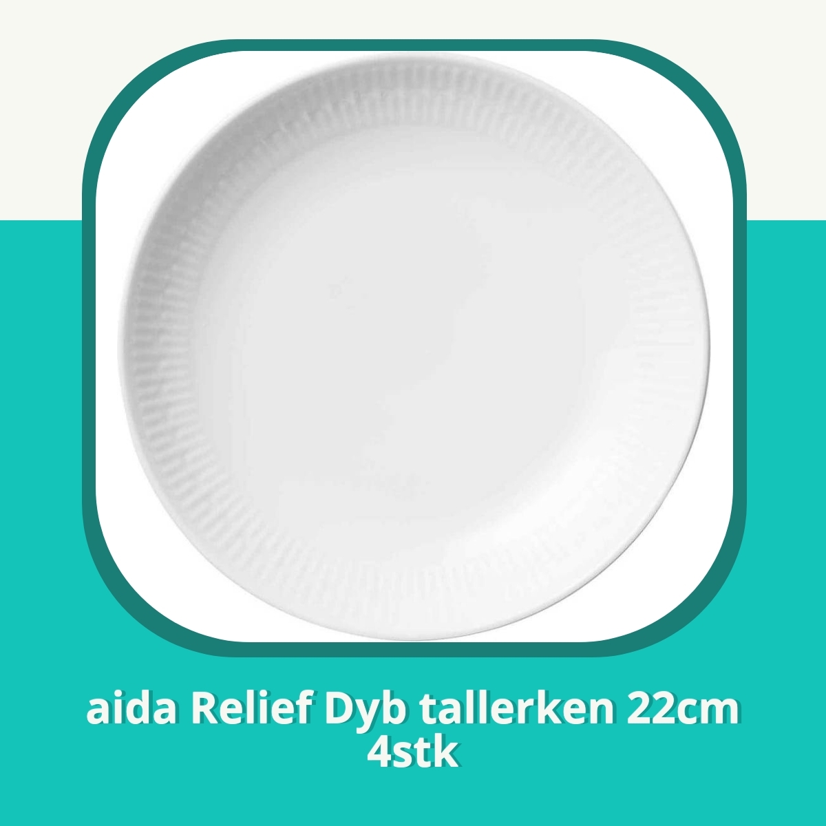 Anmeldelse af aida Relief Dyb tallerken 22cm 4stk