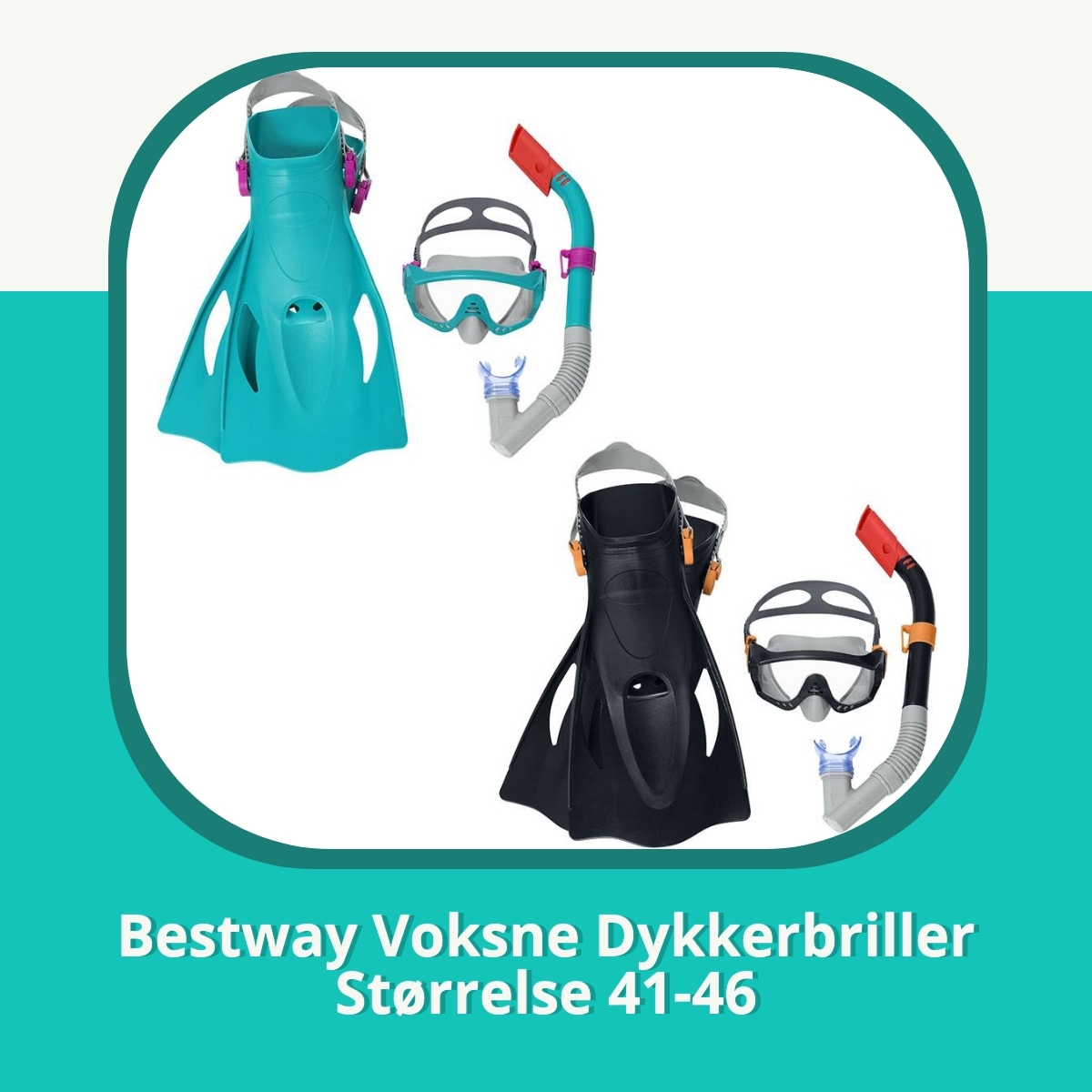 Anmeldelse af Bestway Voksne Dykkerbriller Størrelse 41-46