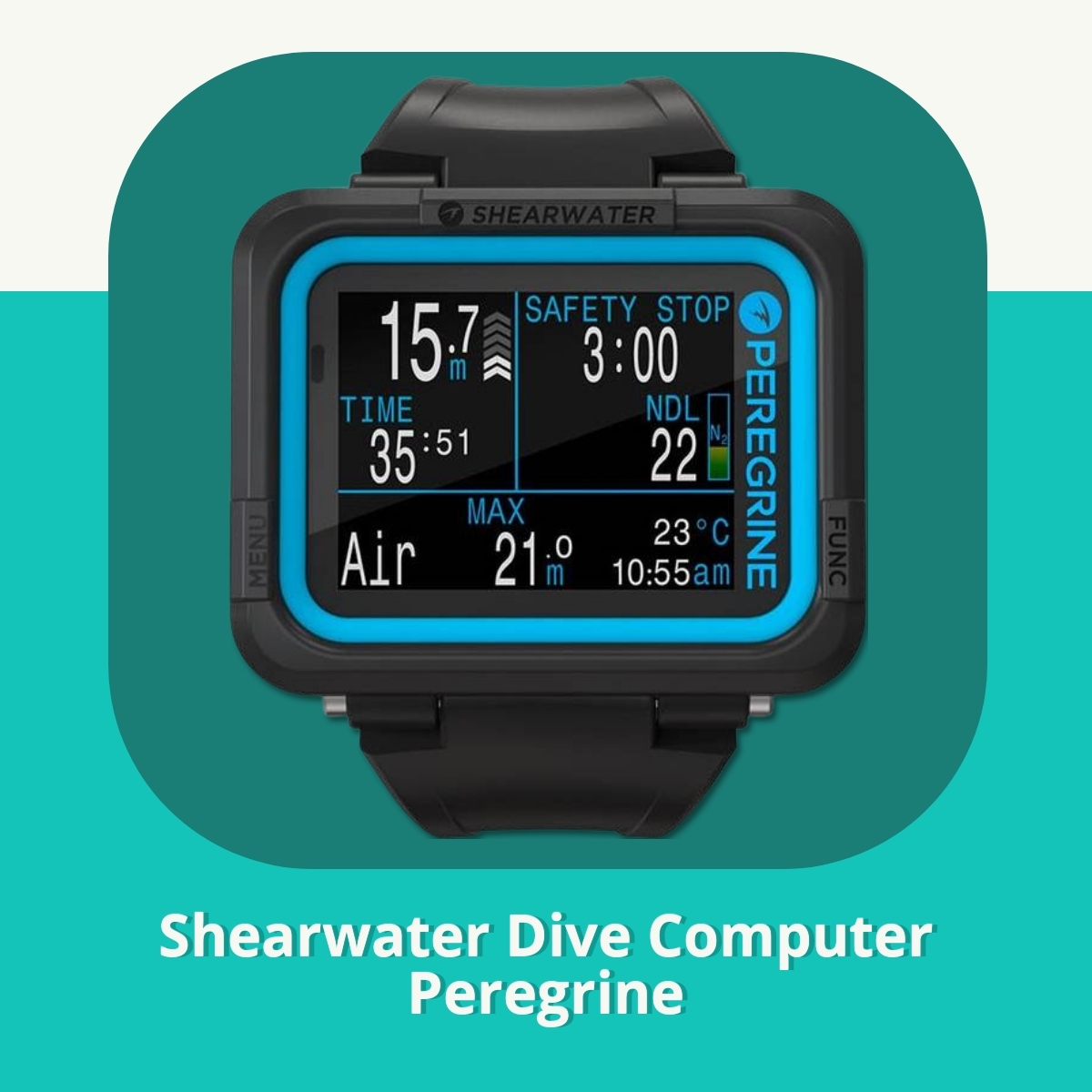 Anmeldelse af Shearwater Dive Computer Peregrine