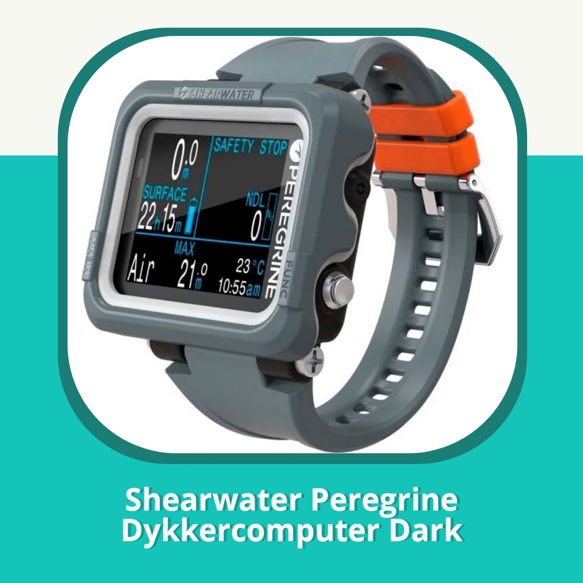 Recension af Shearwater Peregrine Dykkercomputer Dark