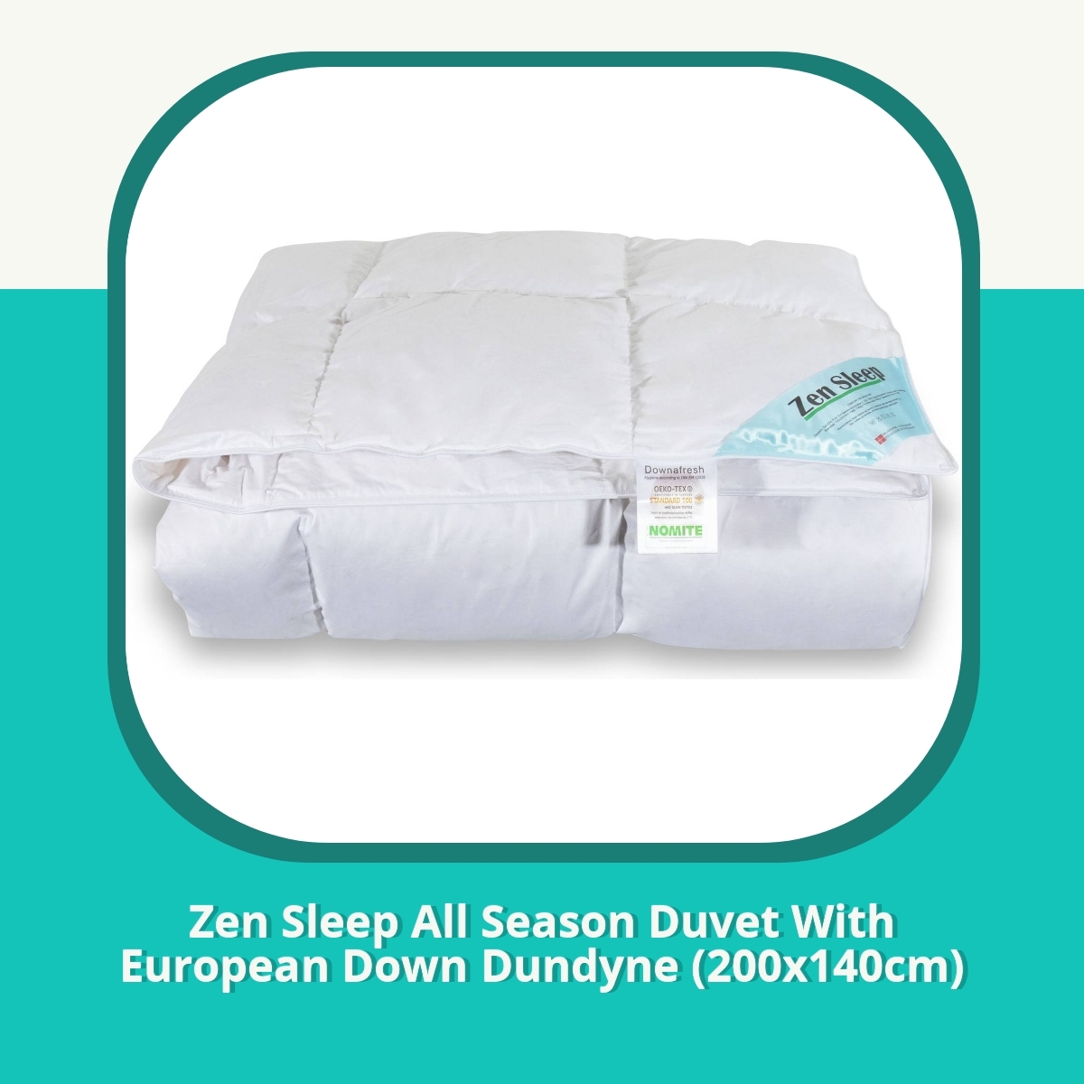 Anmeldelse af Zen Sleep All Season Duvet With European Down Dundyne (200x140cm)