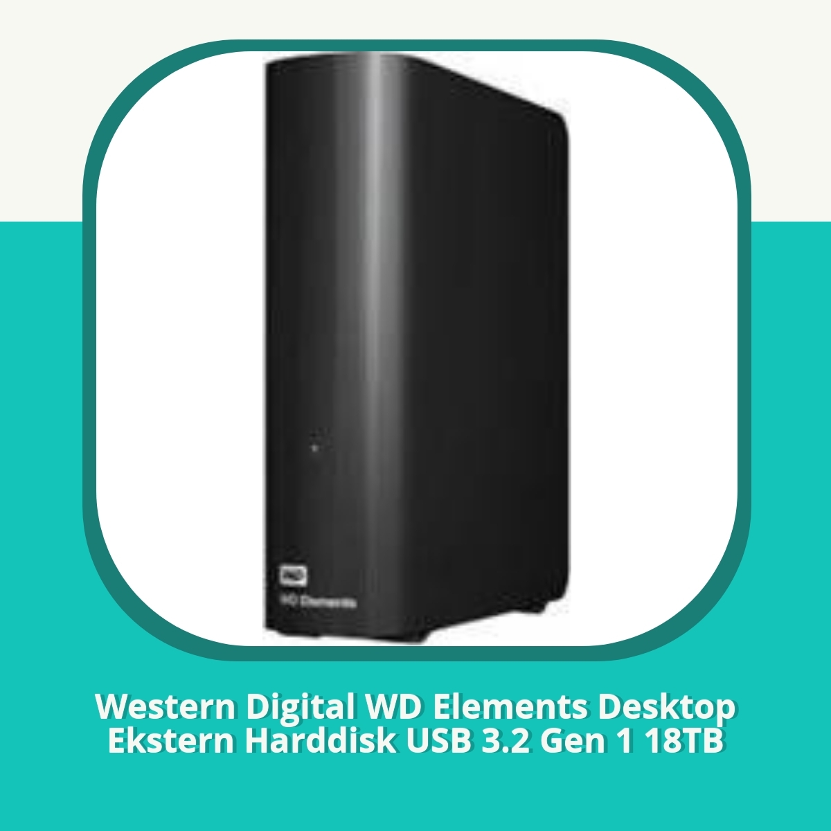 Anmeldelse af Western Digital WD Elements Desktop Ekstern Harddisk USB 3.2 Gen 1 18TB