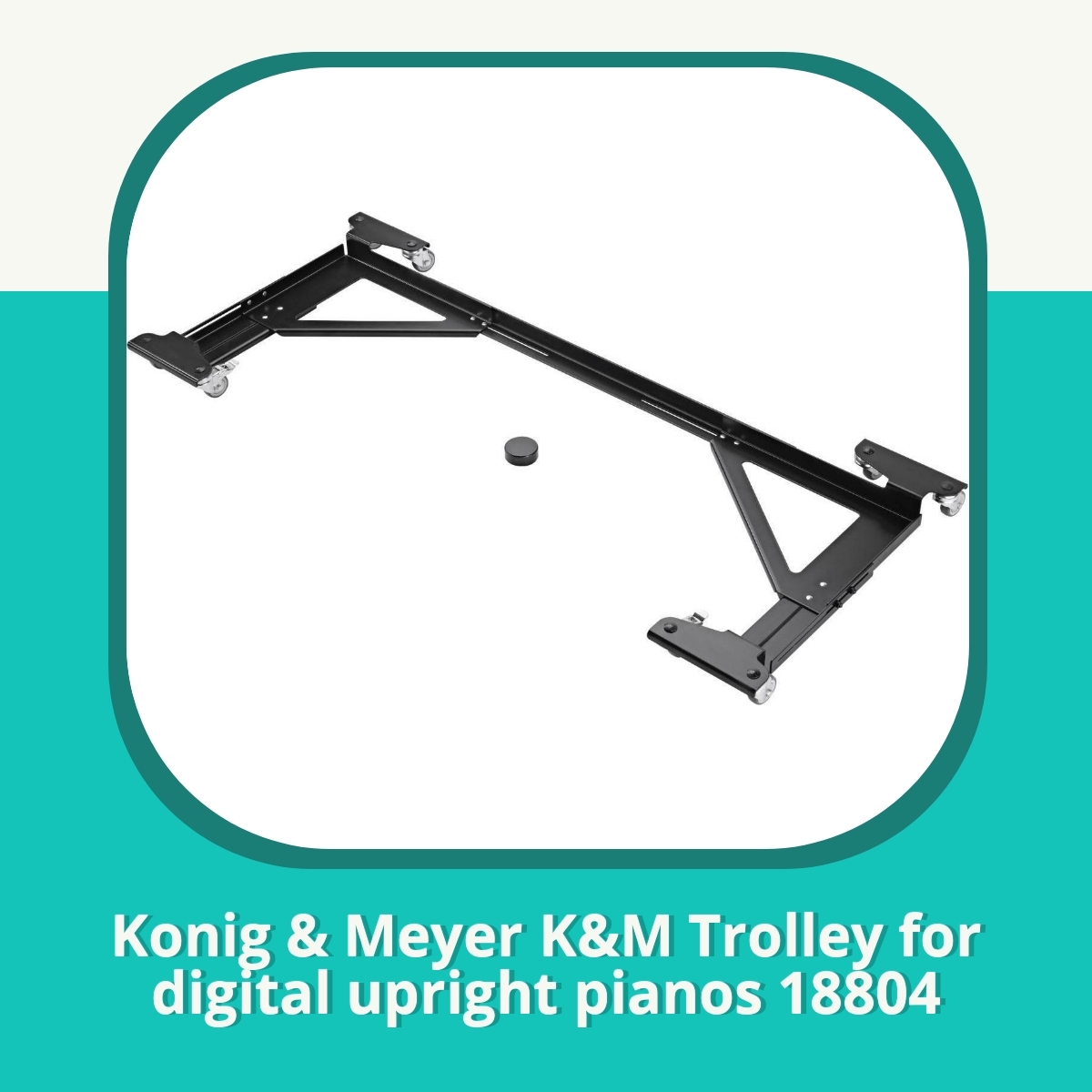 Anmeldelse af Konig & Meyer K&M Trolley for digital upright pianos 18804