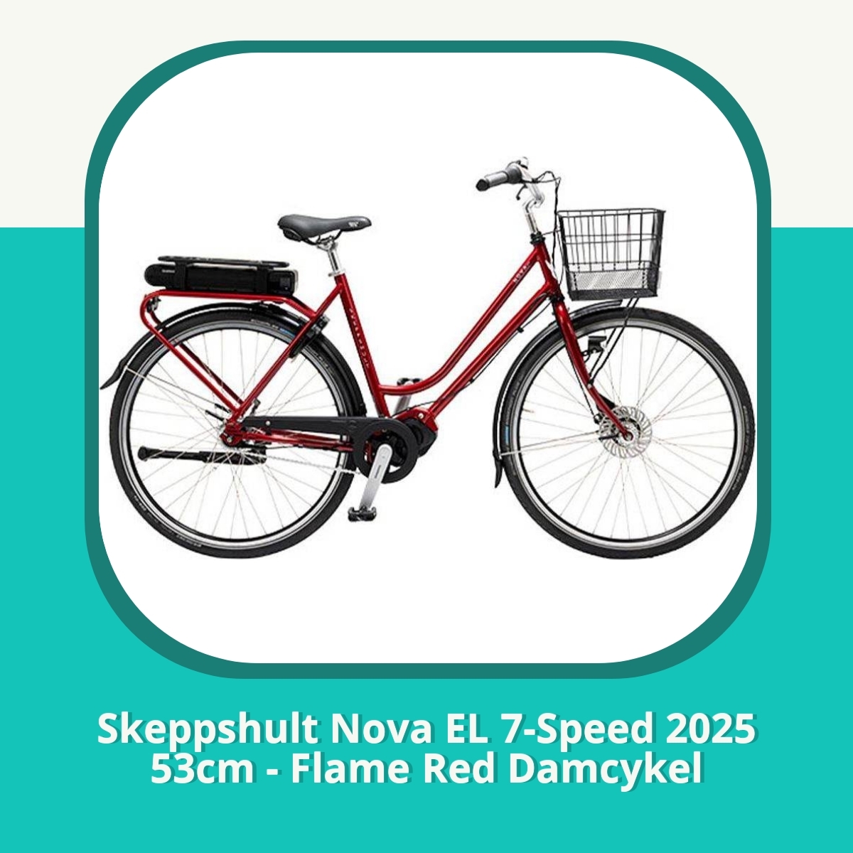 Recension af Skeppshult Nova EL 7-Speed 2025 53cm - Flame Red Damcykel