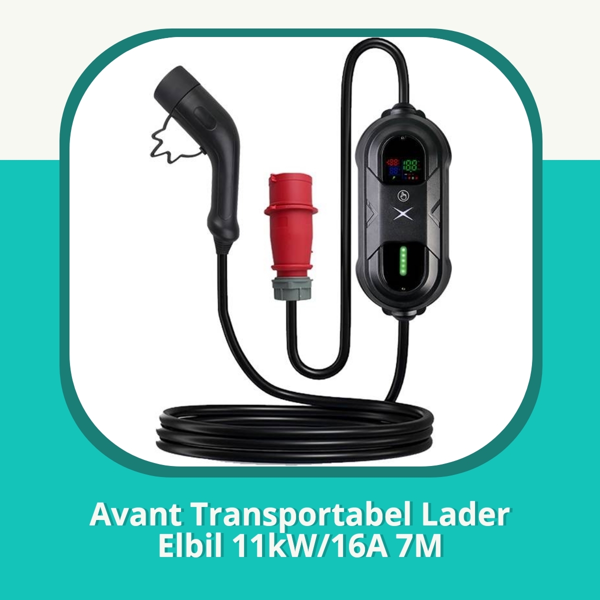 Anmeldelse af Avant Transportabel Lader Elbil 11kW/16A 7M