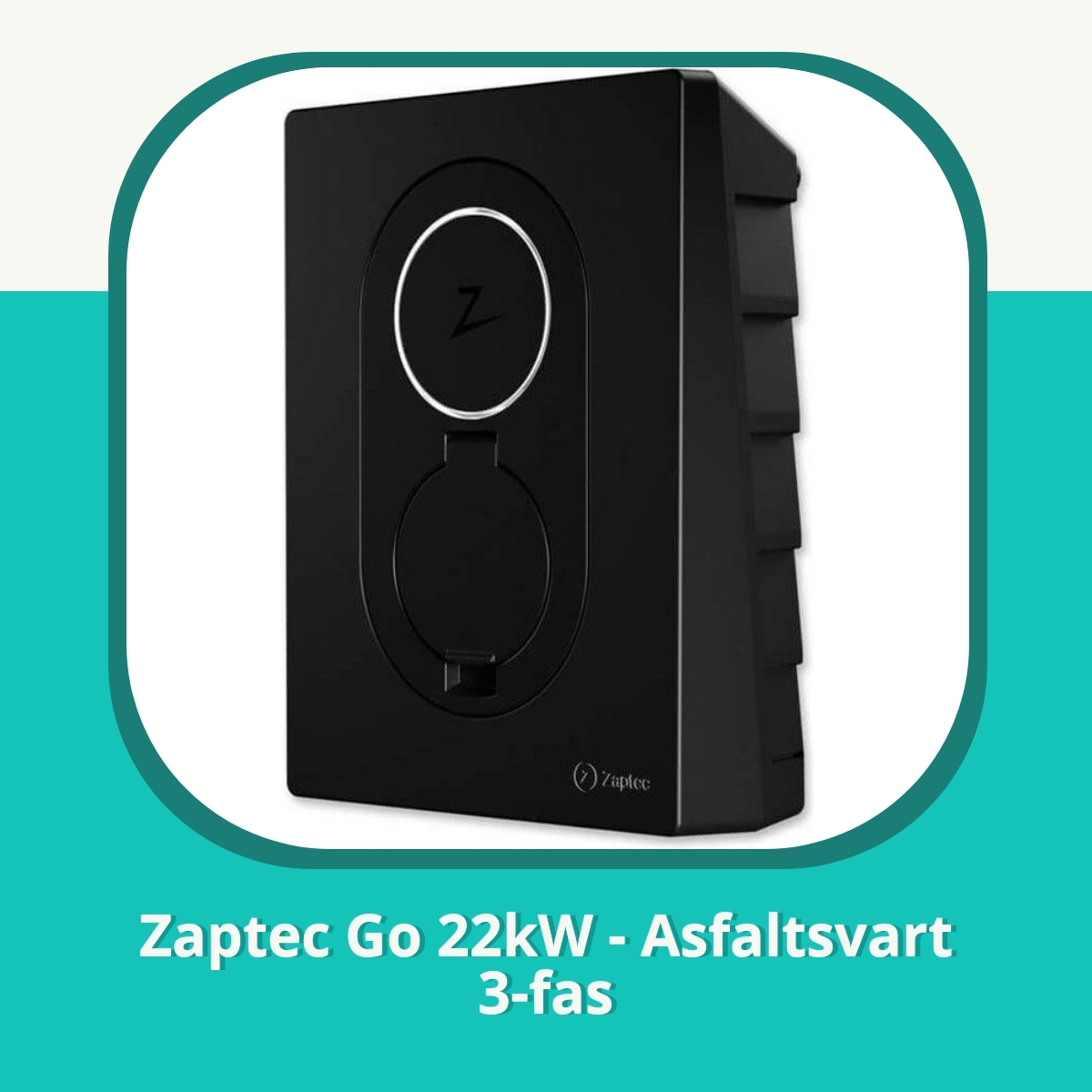 Anmeldelse af Zaptec Go 22kW - Asfaltsvart 3-fas