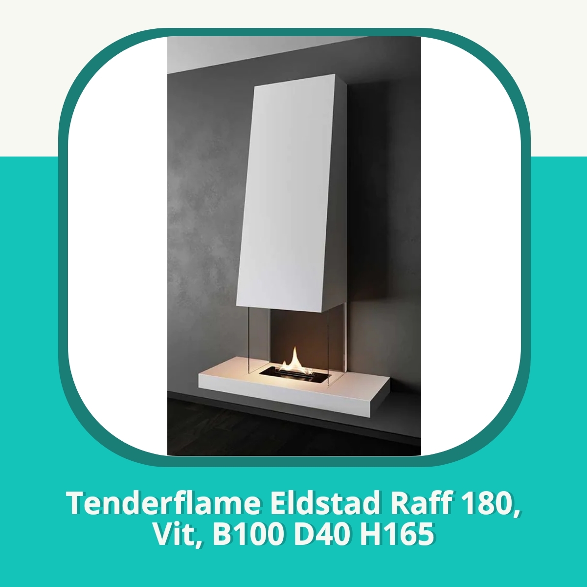 Recension af Tenderflame Eldstad Raff 180, Vit, B100 D40 H165
