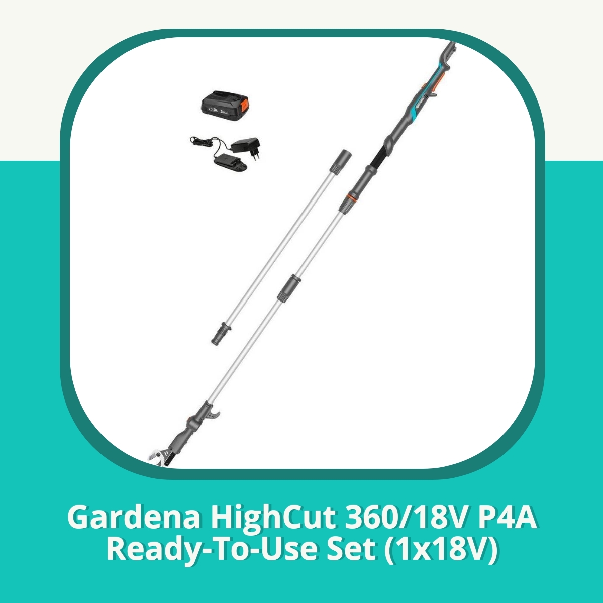Anmeldelse af Gardena HighCut 360/18V P4A Ready-To-Use Set (1x18V)