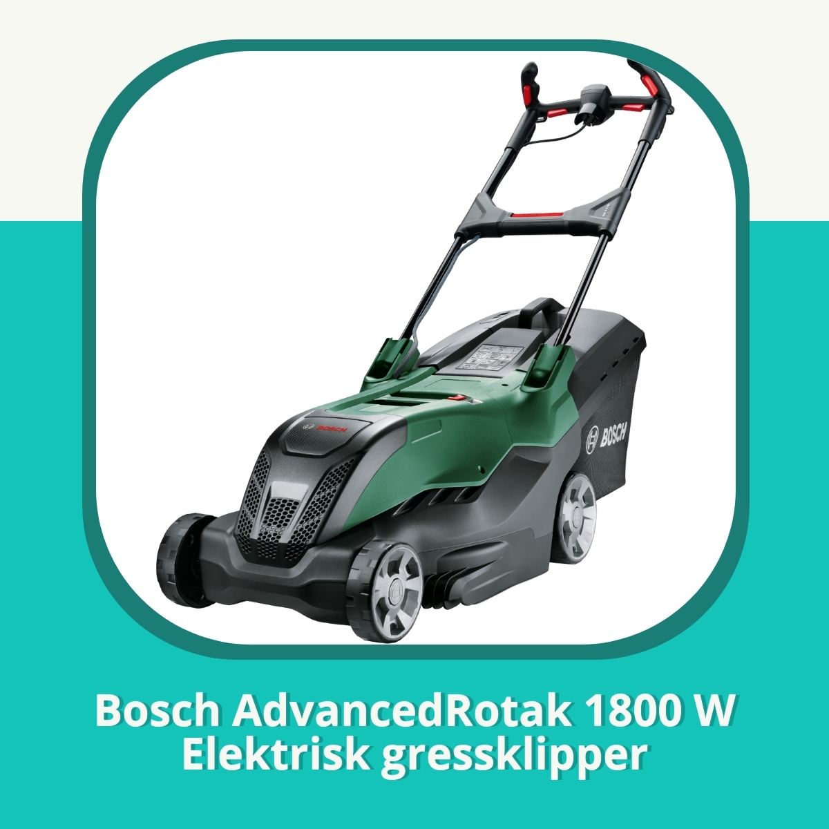 Anmeldelse af Bosch AdvancedRotak 1800 W Elektrisk gressklipper