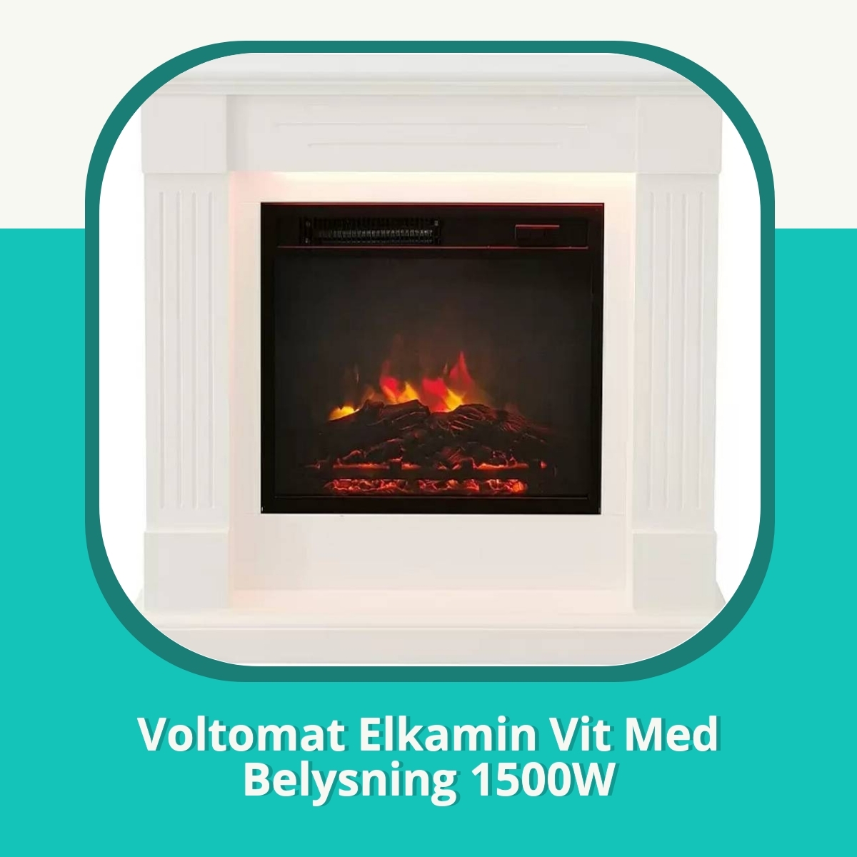 Recension af Voltomat Elkamin Vit Med Belysning 1500W