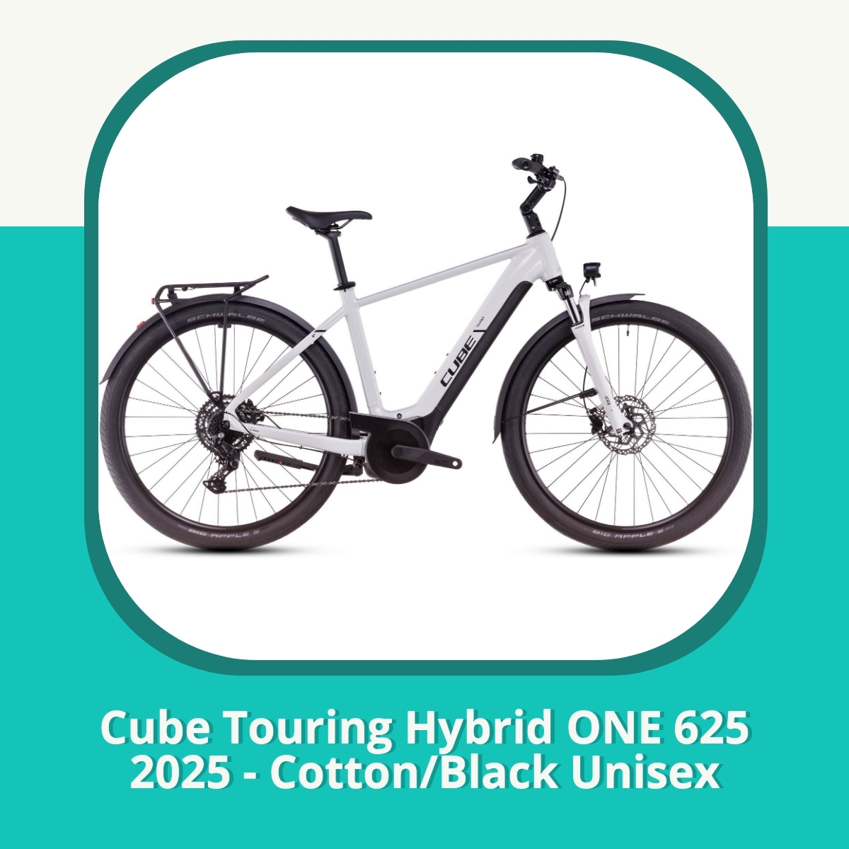 Recension af Cube Touring Hybrid ONE 625 2025 - Cotton/Black Unisex