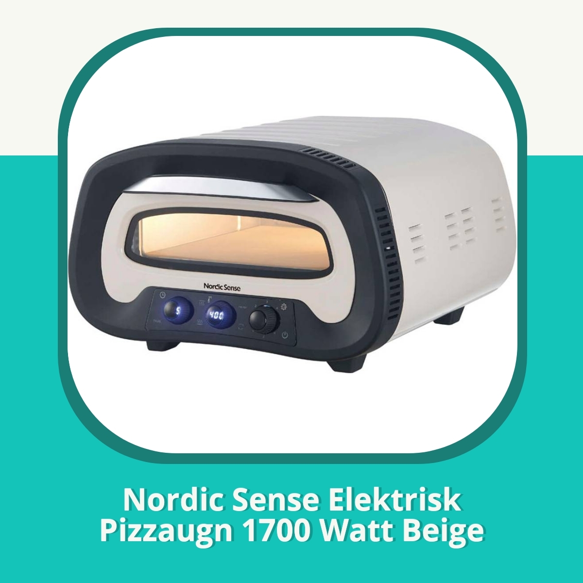 Recension af Nordic Sense Elektrisk Pizzaugn 1700 Watt Beige
