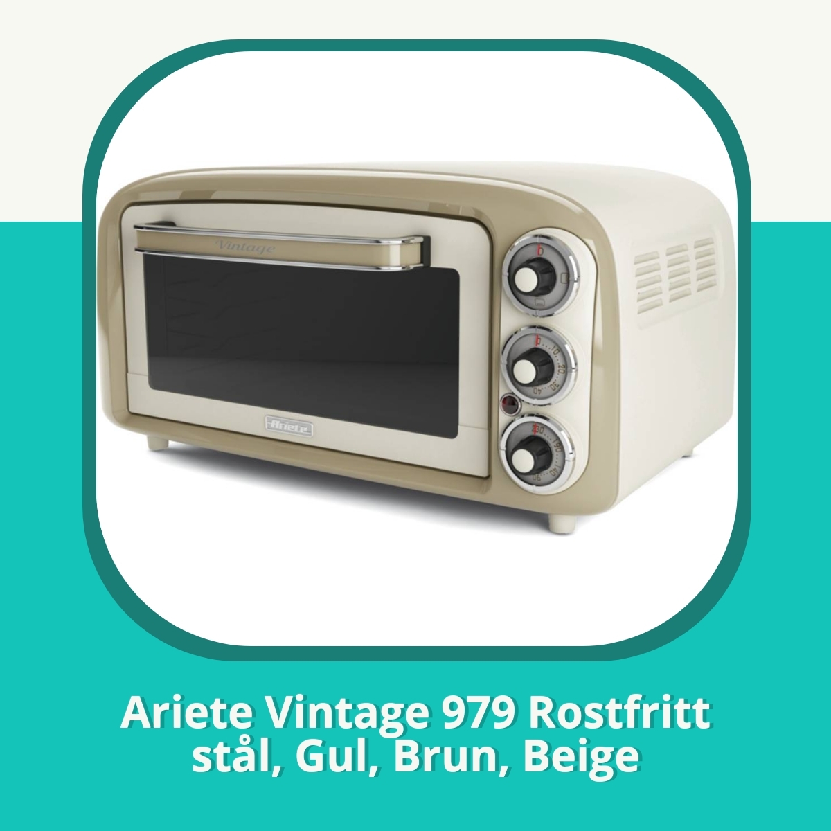 Recension af Ariete Vintage 979 Rostfritt stål, Gul, Brun, Beige