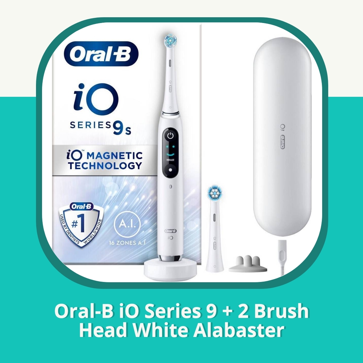 Anmeldelse af Oral-B iO Series 9 + 2 Brush Head White Alabaster