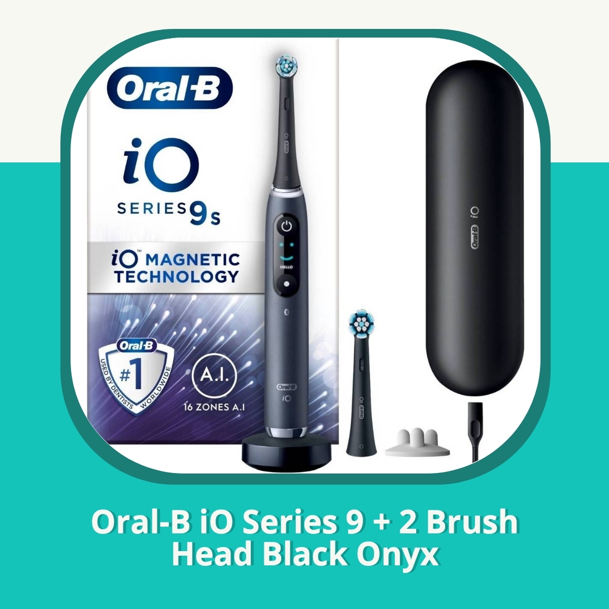 Recension af Oral-B iO Series 9 + 2 Brush Head Black Onyx