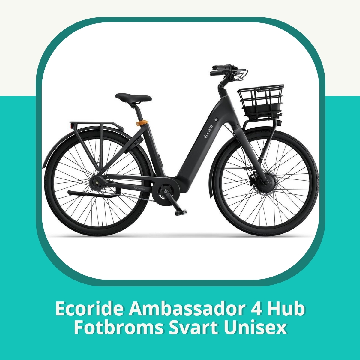 Recension Ecoride Ambassador 4 Hub Fotbroms Svart Unisex