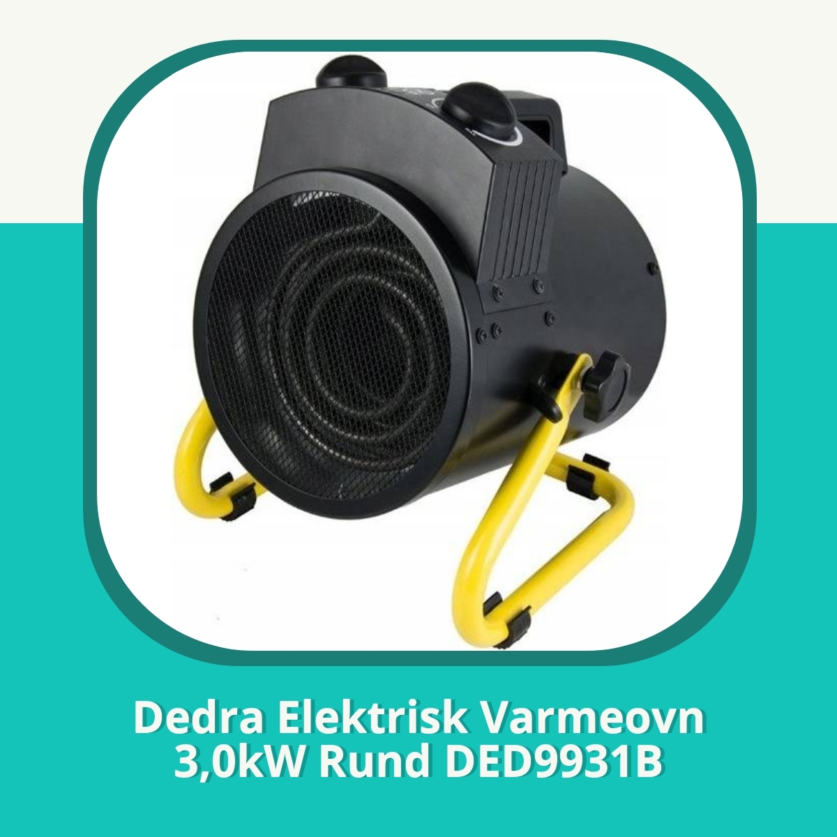 Anmeldelse af Dedra Elektrisk Varmeovn 3,0kW Rund DED9931B