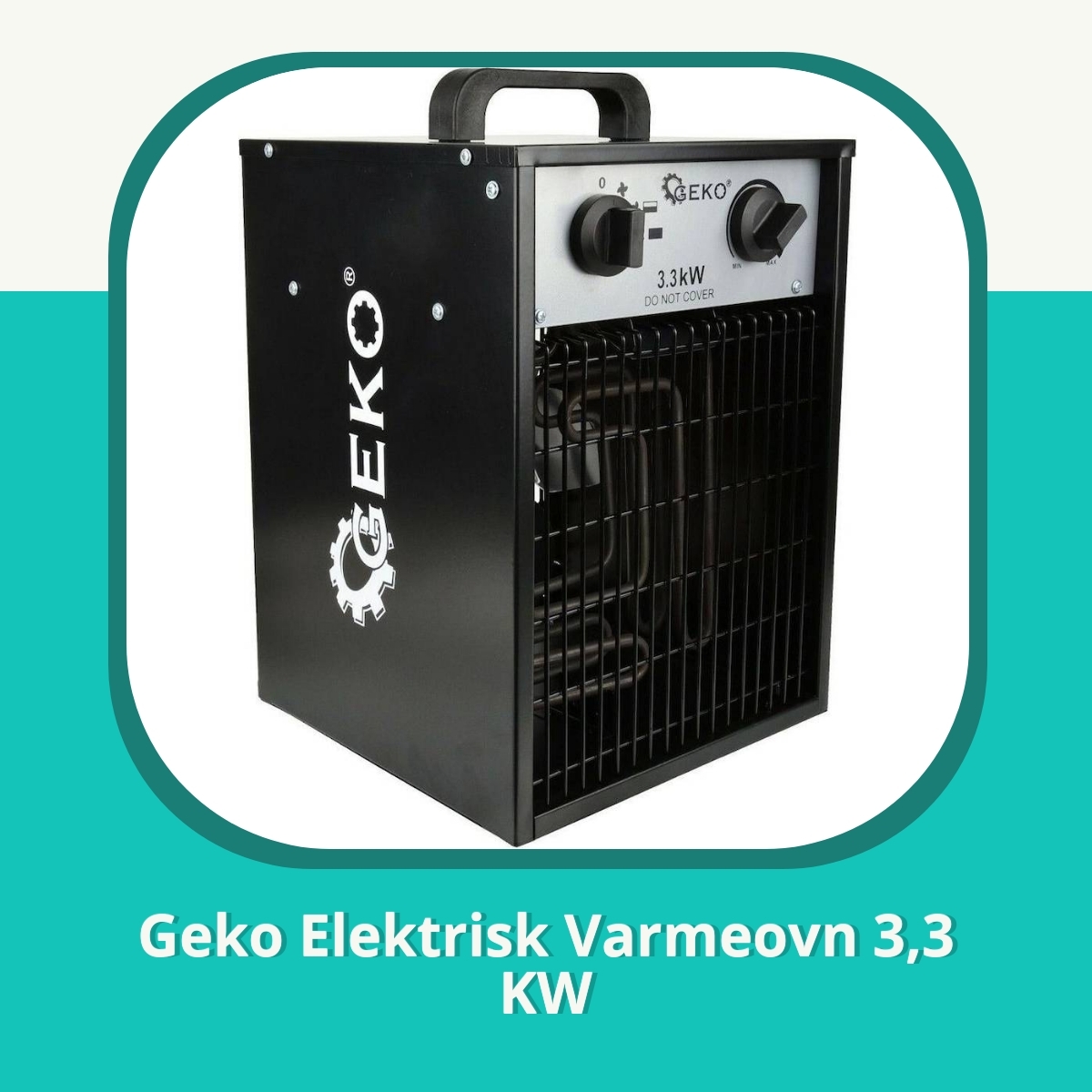 Anmeldelse af Geko Elektrisk Varmeovn 3,3 KW