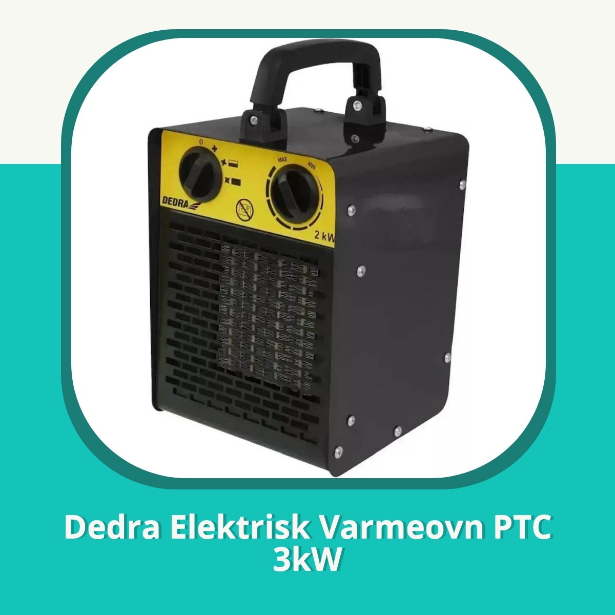 Anmeldelse af Dedra Elektrisk Varmeovn PTC 3kW