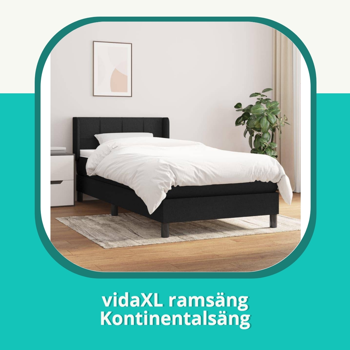 Recension af vidaXL ramsäng Kontinentalsäng