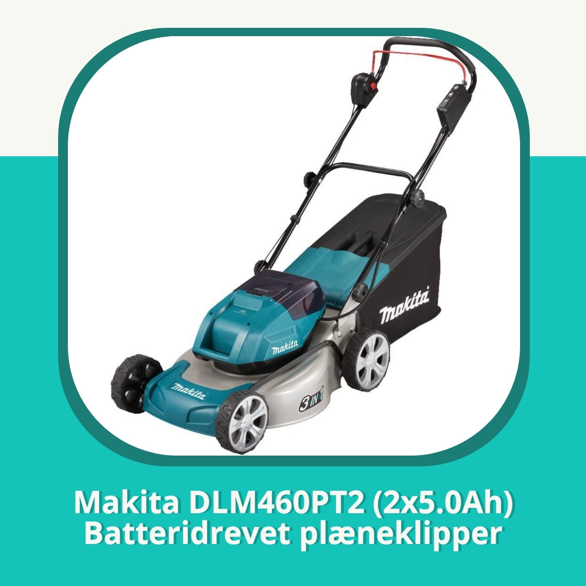 Anmeldelse af Makita DLM460PT2 (2x5.0Ah) Batteridrevet plæneklipper