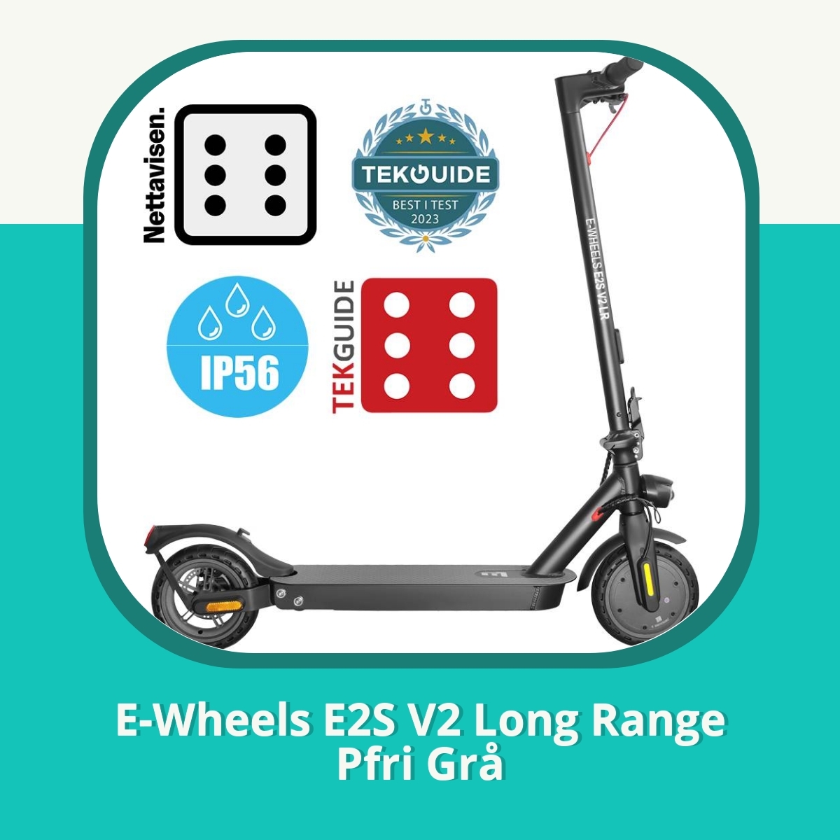 Anmeldelse af E-Wheels E2S V2 Long Range Pfri Grå