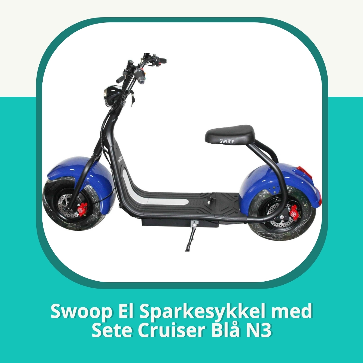 Anmeldelse af Swoop El Sparkesykkel med Sete Cruiser Blå N3