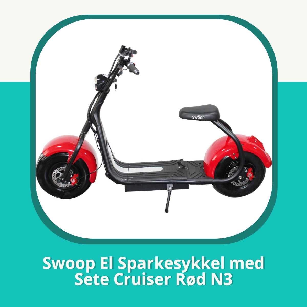 Anmeldelse Swoop El Sparkesykkel med Sete Cruiser Rød N3