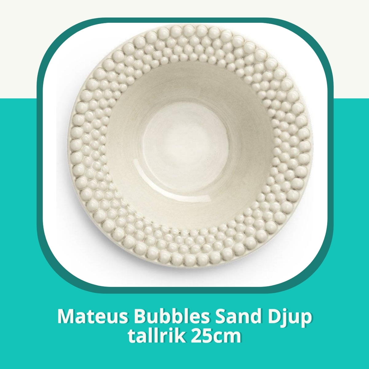 Recension af Mateus Bubbles Sand Djup tallrik 25cm