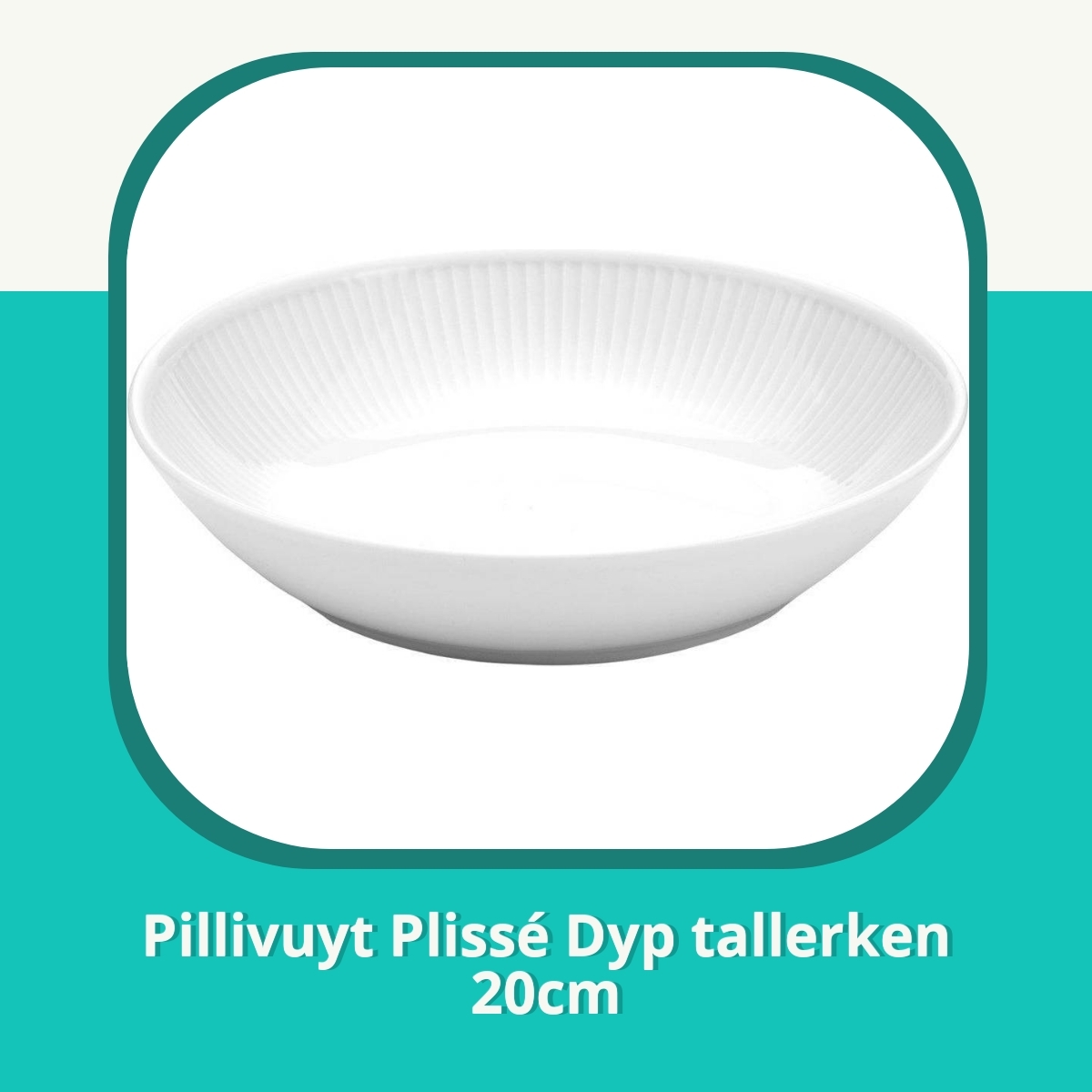 Anmeldelse af Pillivuyt Plissé Dyp tallerken 20cm