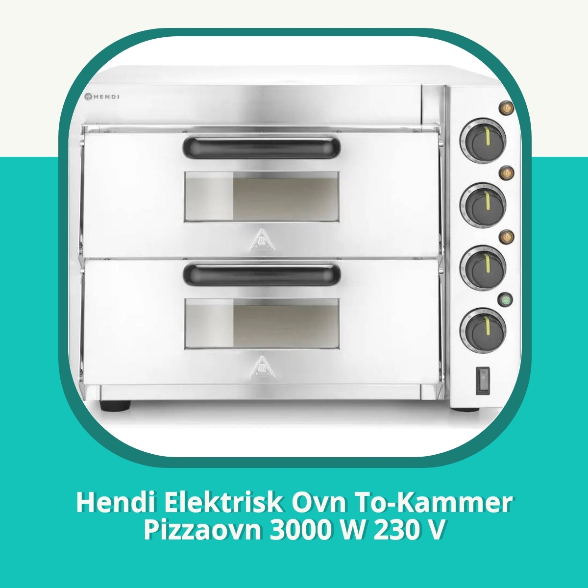 Anmeldelse af Hendi Elektrisk Ovn To-Kammer Pizzaovn 3000 W 230 V
