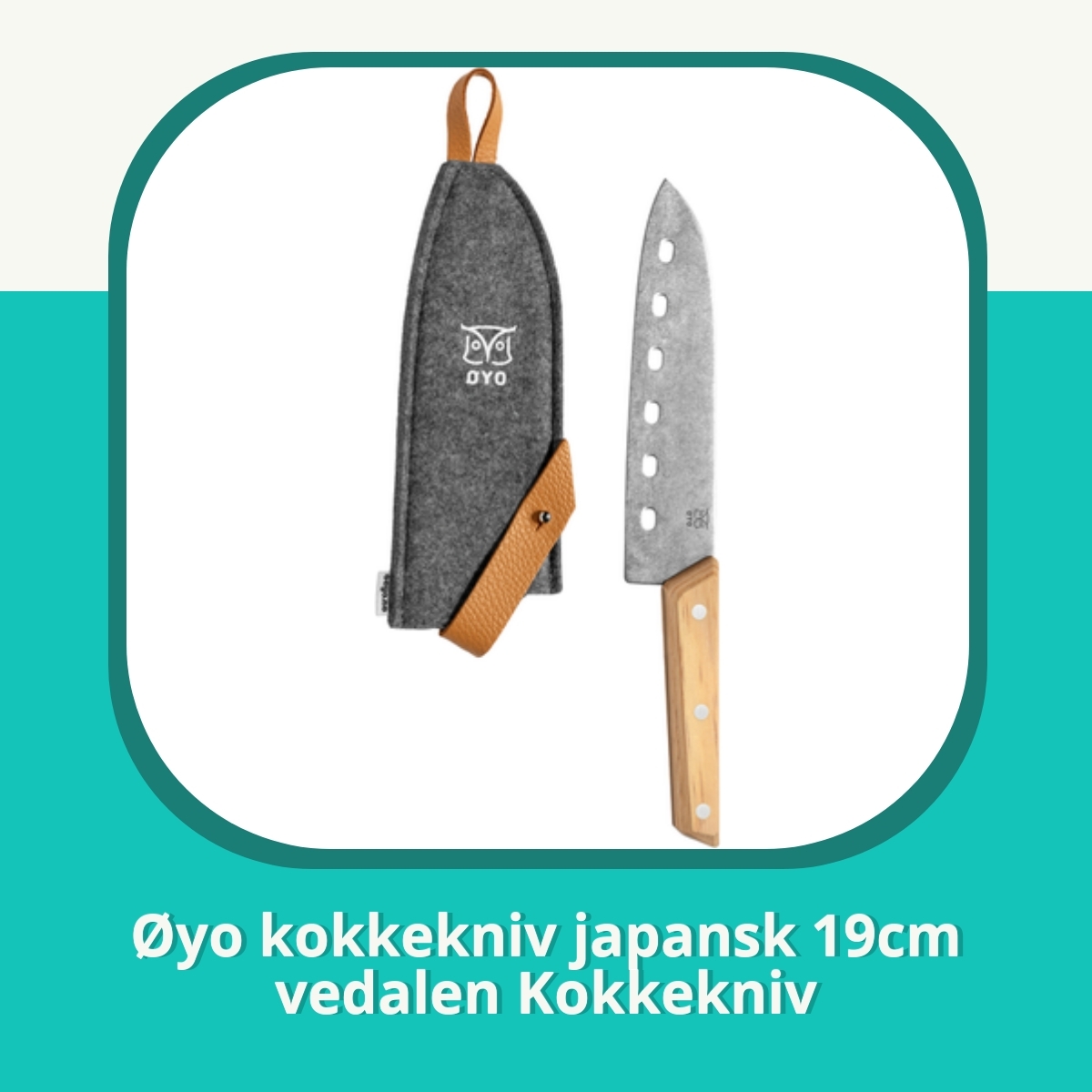 Anmeldelse af Øyo kokkekniv japansk 19cm vedalen Kokkekniv