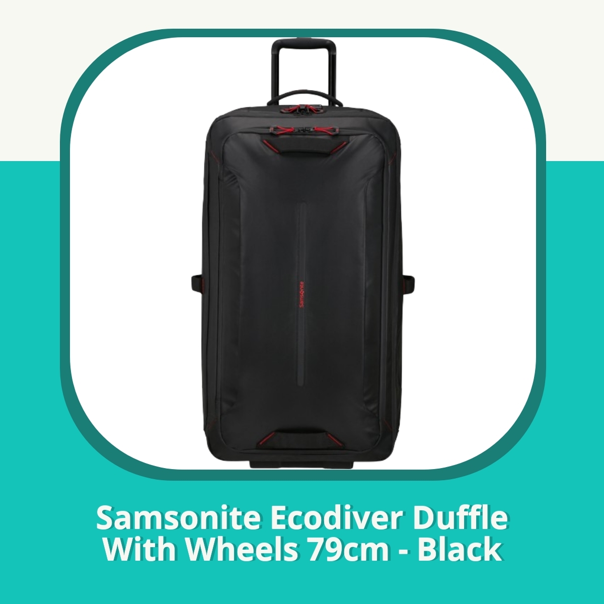 Anmeldelse af Samsonite Ecodiver Duffle With Wheels 79cm - Black