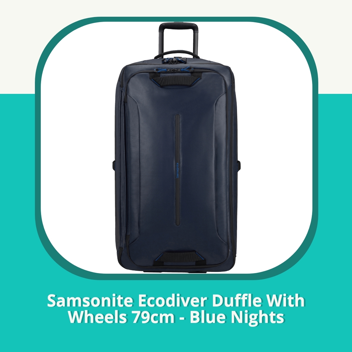 Anmeldelse af Samsonite Ecodiver Duffle With Wheels 79cm - Blue Nights