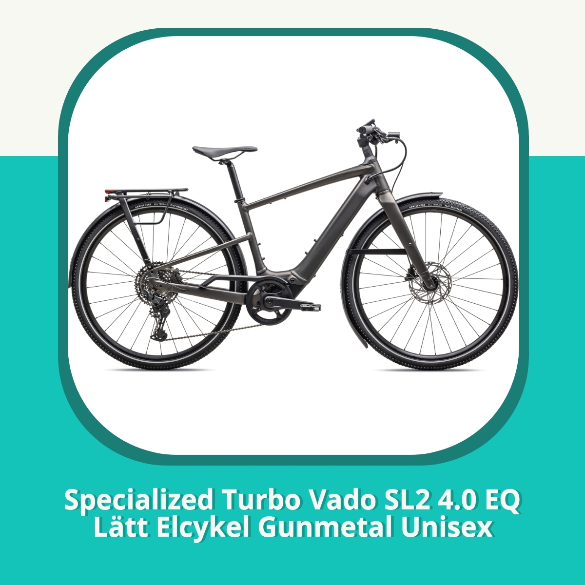 Recension Specialized Turbo Vado SL2 4.0 EQ Lätt Elcykel Gunmetal Unisex