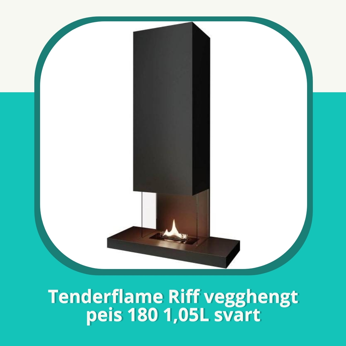 Anmeldelse af Tenderflame Riff vegghengt peis 180 1,05L svart