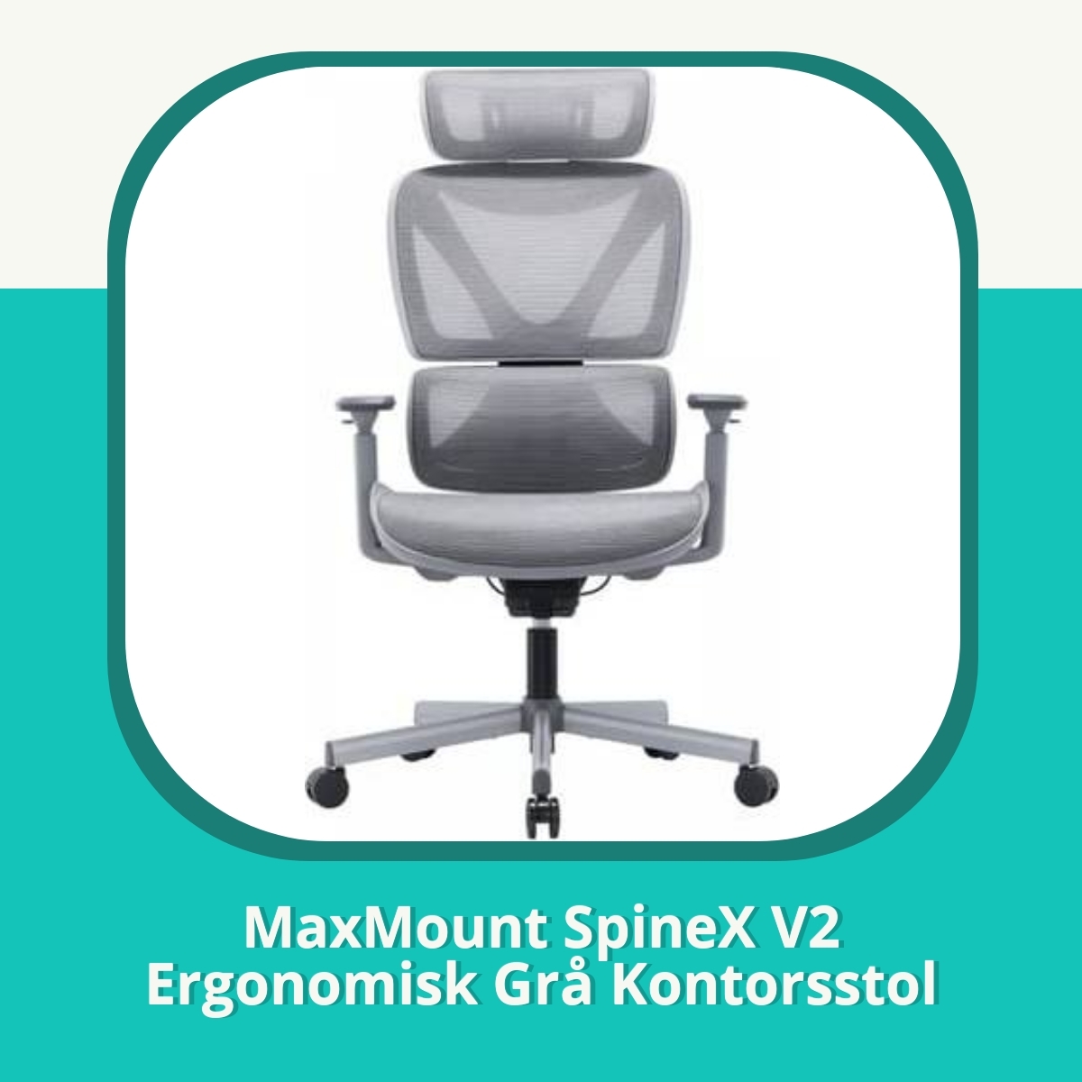Recension MaxMount SpineX V2 Ergonomisk Grå Kontorsstol